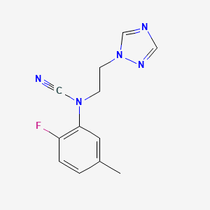 (2-Fluoro-5-methylphenyl)-[2-(1,2,4-triazol-1-yl)ethyl]cyanamide