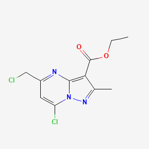 Ethyl 7-chloro-5-(chloromethyl)-2-methylpyrazolo[1,5-a]pyrimidine-3-carboxylate