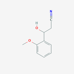 molecular formula C10H11NO2 B2933177 3-Hydroxy-3-(2-methoxyphenyl)propanenitrile CAS No. 103204-28-0