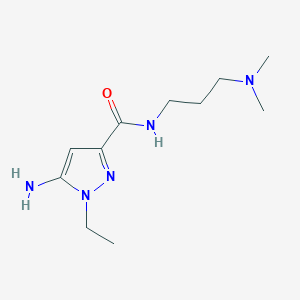 5-amino-N-[3-(dimethylamino)propyl]-1-ethyl-1H-pyrazole-3-carboxamide