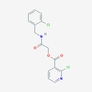 {[(2-Chlorophenyl)methyl]carbamoyl}methyl 2-chloropyridine-3-carboxylate