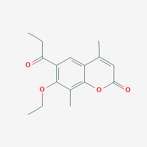 7-ethoxy-4,8-dimethyl-6-propionyl-2H-chromen-2-one