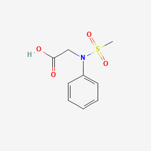 molecular formula C9H11NO4S B2933200 N-(methylsulfonyl)-N-phenylglycine CAS No. 78581-20-1