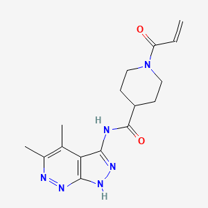 N-(4,5-Dimethyl-1H-pyrazolo[3,4-c]pyridazin-3-yl)-1-prop-2-enoylpiperidine-4-carboxamide