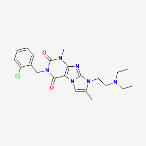 3-(2-chlorobenzyl)-8-(2-(diethylamino)ethyl)-1,7-dimethyl-1H-imidazo[2,1-f]purine-2,4(3H,8H)-dione