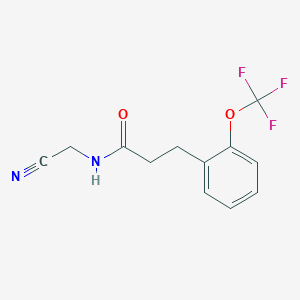 N-(cyanomethyl)-3-[2-(trifluoromethoxy)phenyl]propanamide