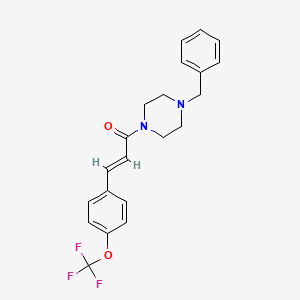 1-(4-Benzylpiperazino)-3-[4-(trifluoromethoxy)phenyl]-2-propen-1-one