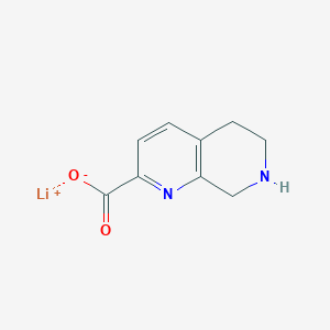 Lithium;5,6,7,8-tetrahydro-1,7-naphthyridine-2-carboxylate