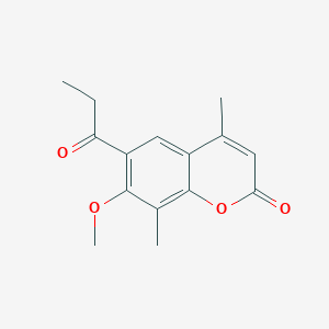 7-methoxy-4,8-dimethyl-6-propionyl-2H-chromen-2-one