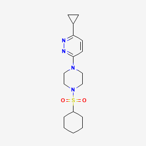 3-(4-(Cyclohexylsulfonyl)piperazin-1-yl)-6-cyclopropylpyridazine
