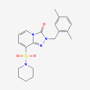 2-[(2,5-dimethylphenyl)methyl]-8-(piperidine-1-sulfonyl)-2H,3H-[1,2,4]triazolo[4,3-a]pyridin-3-one