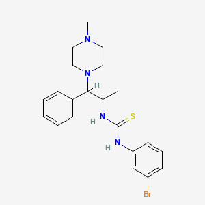 molecular formula C21H27BrN4S B2933244 1-(3-Bromophenyl)-3-(1-(4-methylpiperazin-1-yl)-1-phenylpropan-2-yl)thiourea CAS No. 868228-46-0