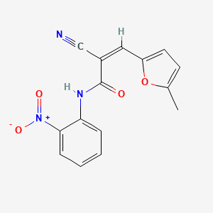(Z)-2-cyano-3-(5-methylfuran-2-yl)-N-(2-nitrophenyl)acrylamide