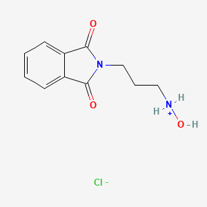 molecular formula C11H13ClN2O3 B2933283 [3-(1,3-Dioxo-2,3-dihydro-1H-isoindol-2-yl)propyl](hydroxy)azanium chloride CAS No. 1823800-21-0