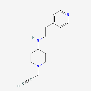 molecular formula C15H21N3 B2933289 1-(prop-2-yn-1-yl)-N-[2-(pyridin-4-yl)ethyl]piperidin-4-amine CAS No. 1270875-52-9