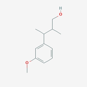 molecular formula C12H18O2 B2933293 3-(3-Methoxyphenyl)-2-methylbutan-1-ol CAS No. 2248407-37-4