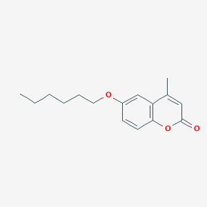 molecular formula C16H20O3 B293330 6-(hexyloxy)-4-methyl-2H-chromen-2-one 