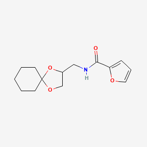N-({1,4-dioxaspiro[4.5]decan-2-yl}methyl)furan-2-carboxamide