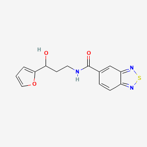 N-(3-(furan-2-yl)-3-hydroxypropyl)benzo[c][1,2,5]thiadiazole-5-carboxamide