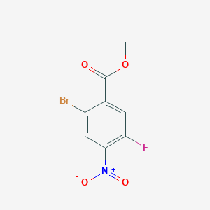 molecular formula C8H5BrFNO4 B2933319 Methyl 2-bromo-5-fluoro-4-nitrobenzoate CAS No. 1805503-91-6