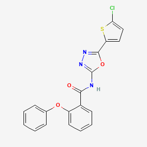 N-[5-(5-chlorothiophen-2-yl)-1,3,4-oxadiazol-2-yl]-2-phenoxybenzamide