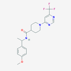 N-[1-(4-methoxyphenyl)ethyl]-1-[6-(trifluoromethyl)pyrimidin-4-yl]piperidine-4-carboxamide