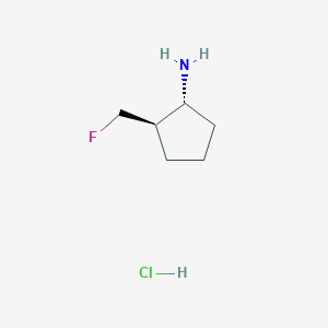 (1R,2R)-2-(Fluoromethyl)cyclopentan-1-amine;hydrochloride