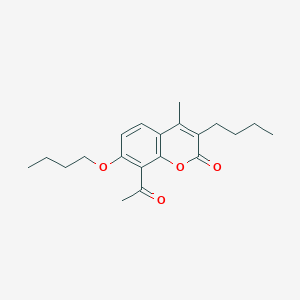 8-acetyl-7-butoxy-3-butyl-4-methyl-2H-chromen-2-one