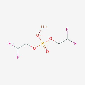 molecular formula C4H6F4LiO4P B2933393 Lithium(1+) ion bis(2,2-difluoroethyl) phosphate CAS No. 2193067-01-3