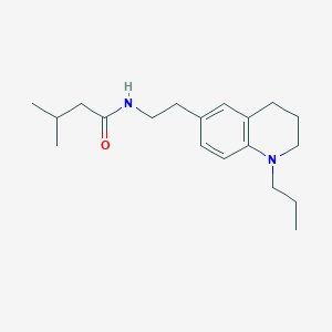 molecular formula C19H30N2O B2933398 3-methyl-N-(2-(1-propyl-1,2,3,4-tetrahydroquinolin-6-yl)ethyl)butanamide CAS No. 955591-86-3