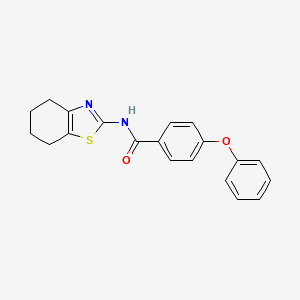 molecular formula C20H18N2O2S B2933413 4-phenoxy-N-(4,5,6,7-tetrahydro-1,3-benzothiazol-2-yl)benzamide CAS No. 324758-96-5