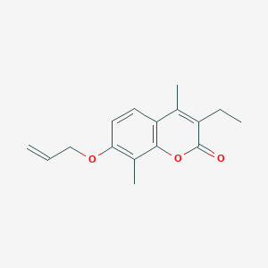 3-ethyl-4,8-dimethyl-7-(prop-2-enyloxy)-2H-chromen-2-one