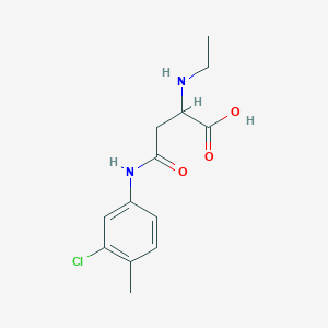 molecular formula C13H17ClN2O3 B2933443 4-(3-氯-4-甲基苯胺基)-2-(乙胺基)-4-氧代丁酸 CAS No. 1038408-51-3