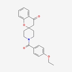 molecular formula C22H23NO4 B2933448 1'-(4-Ethoxybenzoyl)spiro[chroman-2,4'-piperidin]-4-one CAS No. 877810-76-9