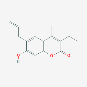 6-allyl-3-ethyl-7-hydroxy-4,8-dimethyl-2H-chromen-2-one