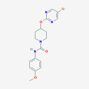 molecular formula C17H19BrN4O3 B2933466 4-(5-Bromopyrimidin-2-yl)oxy-N-(4-methoxyphenyl)piperidine-1-carboxamide CAS No. 2380085-29-8