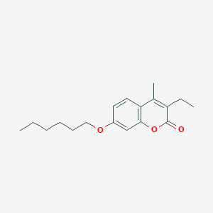 3-ethyl-7-(hexyloxy)-4-methyl-2H-chromen-2-one