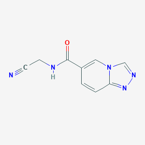 molecular formula C9H7N5O B2933528 N-(Cyanomethyl)-[1,2,4]triazolo[4,3-a]pyridine-6-carboxamide CAS No. 2305384-23-8