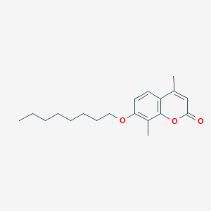 molecular formula C19H26O3 B293353 4,8-dimethyl-7-(octyloxy)-2H-chromen-2-one 
