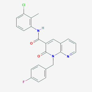 N-(3-chloro-2-methylphenyl)-1-(4-fluorobenzyl)-2-oxo-1,2-dihydro-1,8-naphthyridine-3-carboxamide