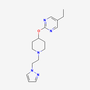 5-Ethyl-2-[1-(2-pyrazol-1-ylethyl)piperidin-4-yl]oxypyrimidine
