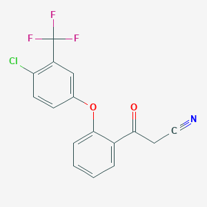 3-{2-[4-Chloro-3-(trifluoromethyl)phenoxy]phenyl}-3-oxopropanenitrile