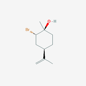 molecular formula C10H17BrO B2933547 (1S,2S,4R)-2-bromo-1-methyl-4-(prop-1-en-2-yl)cyclohexanol CAS No. 107438-36-8