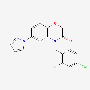 4-(2,4-dichlorobenzyl)-6-(1H-pyrrol-1-yl)-2H-1,4-benzoxazin-3(4H)-one