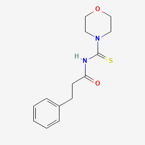 N-(morpholin-4-ylcarbonothioyl)-3-phenylpropanamide