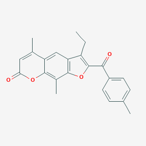 3-ethyl-5,9-dimethyl-2-(4-methylbenzoyl)-7H-furo[3,2-g]chromen-7-one