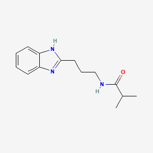 N-[3-(1H-1,3-benzodiazol-2-yl)propyl]-2-methylpropanamide