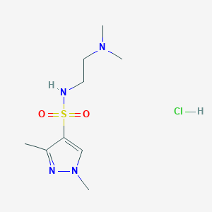 N-(2-(dimethylamino)ethyl)-1,3-dimethyl-1H-pyrazole-4-sulfonamide hydrochloride