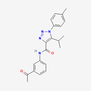N-(3-acetylphenyl)-1-(4-methylphenyl)-5-(propan-2-yl)-1H-1,2,3-triazole-4-carboxamide