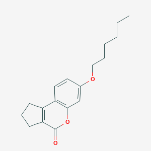 molecular formula C18H22O3 B293359 7-(hexyloxy)-2,3-dihydrocyclopenta[c]chromen-4(1H)-one 